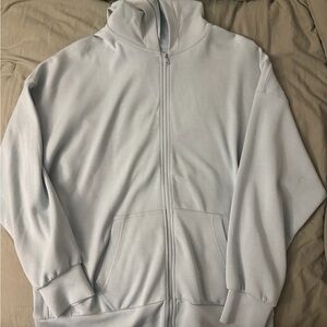 Light green cooling Zip-Up Hoodie